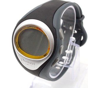 Vintage Oregon Scientific Digital Watch Unisex Retro Gray Rubber Band SE102